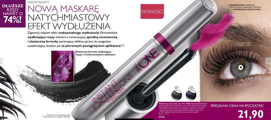 Tusz do Rzęs The ONE Instant Extensions Oriflame